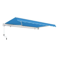 3.5m Budget Manual Awning, Azure Blue 8 3.5m Budget Manual Awning, Azure Blue -Primrose standard manual awning azure 2